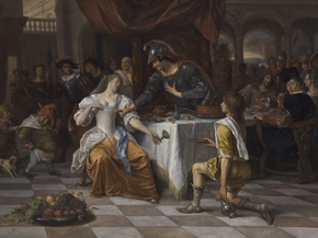 Jan Havickszoon Steen - Banquet of Anthony and Cleopatra | Ян Стен