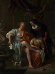 Jan Havickszoon Steen - Bathsheba After the Bath | Ян Стен
