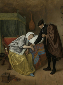Jan Havickszoon Steen - De zieke vrouw Havicksz | Ян Стен