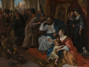 Jan Havickszoon Steen - Moses and Pharaoh's Crown | Ян Стен