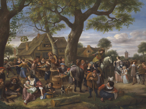 Jan Havickszoon Steen - Peasants Merrymaking Outside | Ян Стен