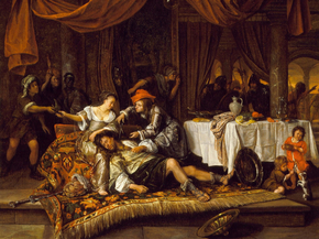 Jan Havickszoon Steen - Samson and Delilah | Ян Стен