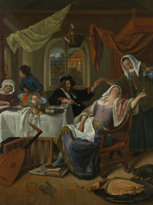 Jan Havickszoon Steen - The Dissolute Household | Ян Стен