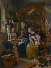 Jan Havickszoon Steen - The Drawing Lesson | Ян Стен