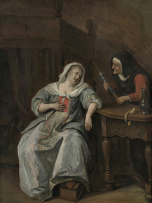 Jan Havickszoon Steen - The Sick Woman | Ян Стен