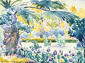 Henri Cross - Garden of the Painter at Saint Clair | Анри Кросс