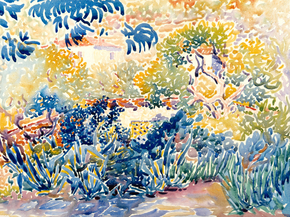 Henri Cross - Garden at Saint-Clair | Анри Кросс