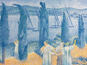 Henri Cross - Landscape with Cypresses | Анри Кросс