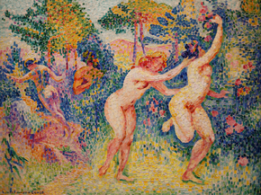 Henri Cross - Two running nymphs | Анри Кросс