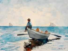 Winslow Homer - Boys in a Dory, 1880 | Уинслоу Хомер