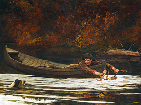 Winslow Homer - Hound and Hunter, 1892 | Уинслоу Хомер