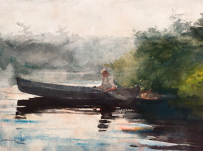 Winslow Homer - The End of the Day, Adirondacks, 1890 | Уинслоу Хомер
