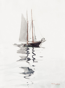 Winslow Homer - Two masted Schooner with Dory, 1894 | Уинслоу Хомер