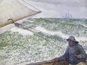 Theo Van Rysselberghe - The Man at the Helm, 1892 | Тео ван Рейссельберге