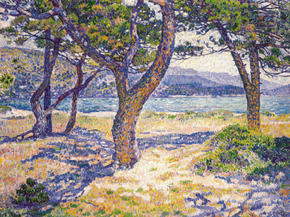 Theo Van Rysselberghe - The Mediterranean at Le Lavandou | Тео ван Рейссельберге