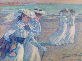 Theo Van Rysselberghe - La Promenade | Тео ван Рейссельберге