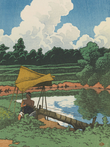 Хасуй Кавасэ - A Water Conduit, a View of Sado
