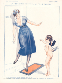 La Vie Parisienne - La Mobilisation Feminine La Femme Planton