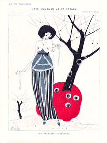 La Vie Parisienne - Mars Annonce le Printemps. Les Premiers Bourgeons
