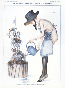 La Vie Parisienne - Un Potager Dans Un Carton A Chapeaux