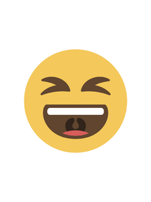 Emoji | Ухмыляющееся щурящееся эмодзи
