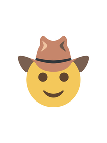 Emoji | Эмодзи в ковбойской шляпе