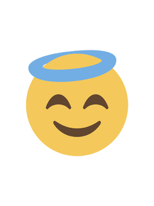 Emoji | Улыбающееся эмодзи с гало