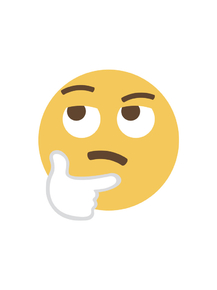 Emoji | Задумчивое эмодзи
