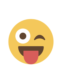 Emoji | Подмигивающее эмодзи с языком