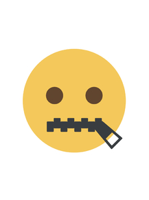 Emoji | Эмодзи со ртом на замке