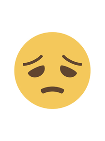 Emoji | Разочарованное эмодзи