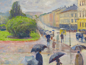 Edvard Munch - Karl Johan in the Rain | Эдвард Мунк Edvard Munch - Karl Johan in the Rain | Эдвард Мунк