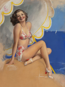 Rolf Armstrong - Beach Beauty | Рольф Армстронг