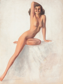 Rolf Armstrong - Nude with Right Arm on Head | Рольф Армстронг