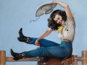 Rolf Armstrong - Ridin' High, Brown and Bigelow | Рольф Армстронг