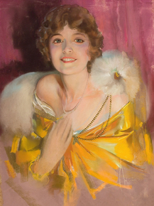 Rolf Armstrong - Woman With a Flower | Рольф Армстронг