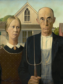 Grant Wood | Грант Вуд - Американская готика