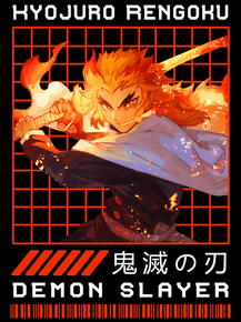 Demon Slayer (Коллекция постеров) | Клинок, рассекающий демонов: Кёджуро Ренгоку