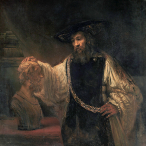 Aristotle | Аристотель с бюстом Гомера