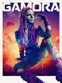 Guardians of the galaxy 3 (Коллекция постеров) - Gamora | Стражи галактики