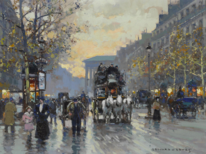 Edouard Leon Cortes | Эдуард Леон Кортес - Бульвар ла Мадлен