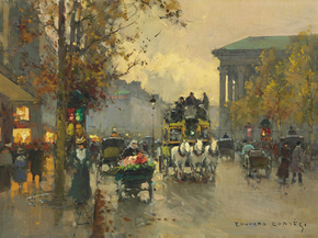 Edouard Leon Cortes | Эдуард Леон Кортес - Бульвар ла Мадлен