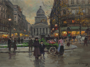 Edouard Leon Cortes | Эдуард Леон Кортес - Вид Пантеона