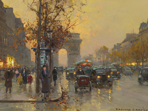 Edouard Leon Cortes | Эдуард Леон Кортес - Елисейские поля, Париж