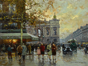 Edouard Leon Cortes | Эдуард Леон Кортес - Кафе Де ла Пэ