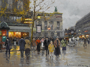 Edouard Leon Cortes | Эдуард Леон Кортес - Кафе Де ла Пэ