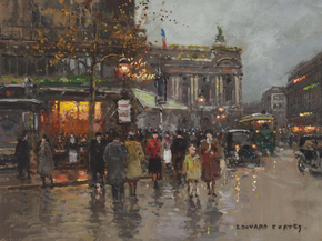 Edouard Leon Cortes | Эдуард Леон Кортес - Кафе Де ла Пэ