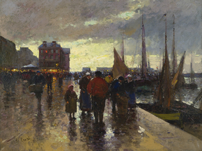 Edouard Leon Cortes | Эдуард Леон Кортес - Ла Трепор, вечер