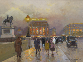 Edouard Leon Cortes | Эдуард Леон Кортес - Новый мост в Париже