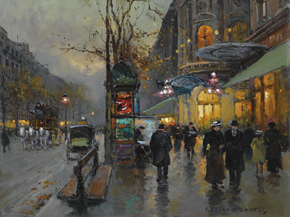 Edouard Leon Cortes | Эдуард Леон Кортес - Парижский бульвар